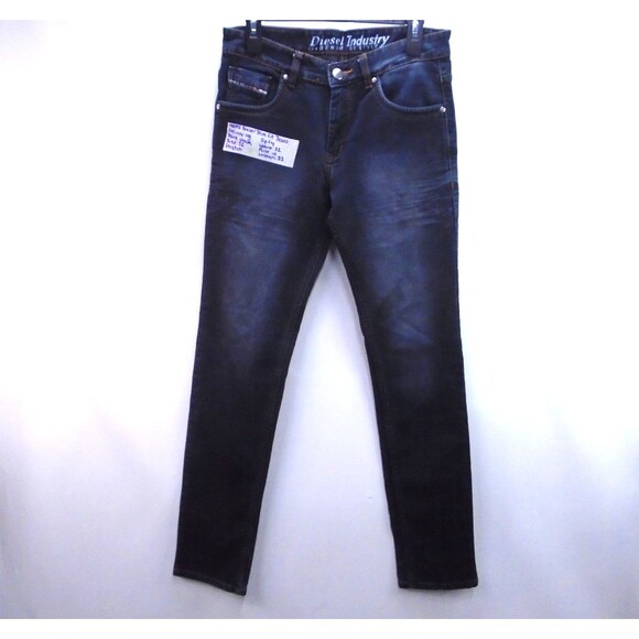 Diesel 78 Slim Fit Jeans Men's Size 32x32 Dark Wash Blue Skinny leg Zip Fly - Picture 1 of 15
